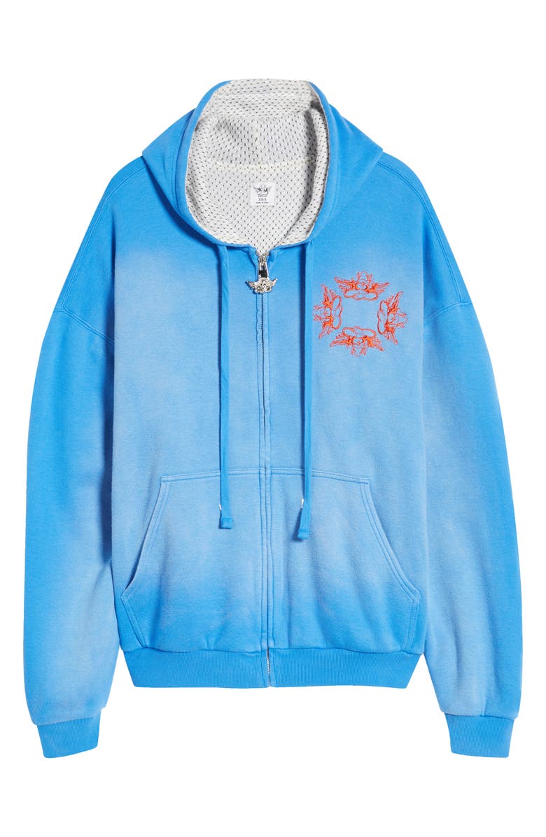 BOYS LIE Electric Love Zip Graphic Hoodie, Alternate, color,