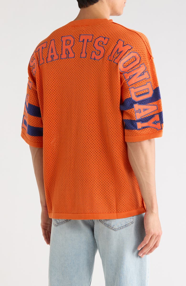 DIET STARTS MONDAY Knit Jersey T-Shirt, Alternate, color, Orange/ Navy
