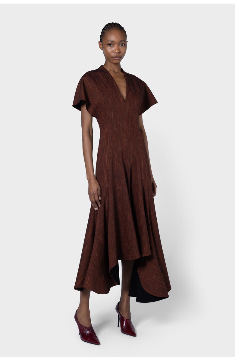 Roksanda Sapha Tailored Midi Dress, Main, color, Blood Orange