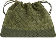 Bottega Veneta Medium Dustbag Intrecciato Suede & Leather Shoulder Bag