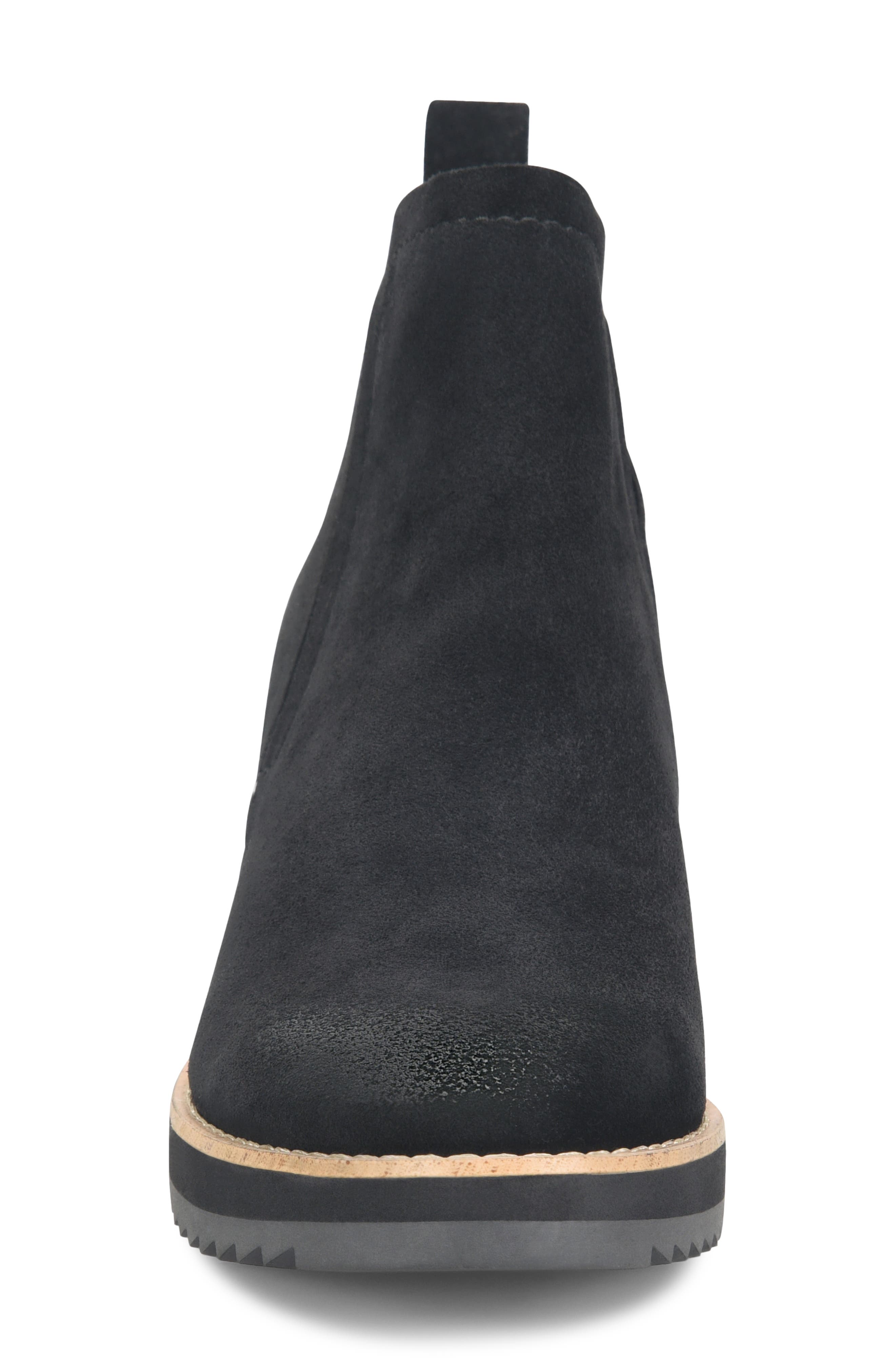 Söfft Emeree Water Resistant Wedge Bootie, Alternate, color, Black