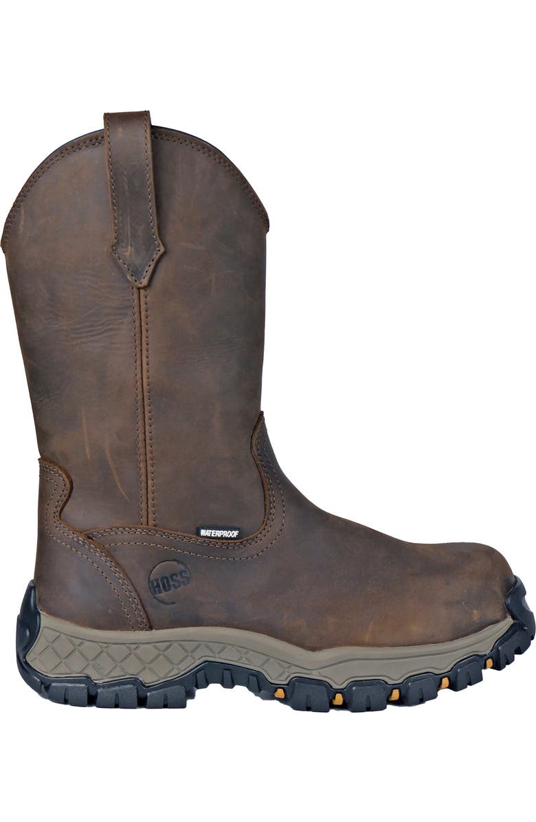 Hoss Boot Company HOSS Recon 11 Inch Composite Toe Wellington Work Boot, Alternate, color, Brown