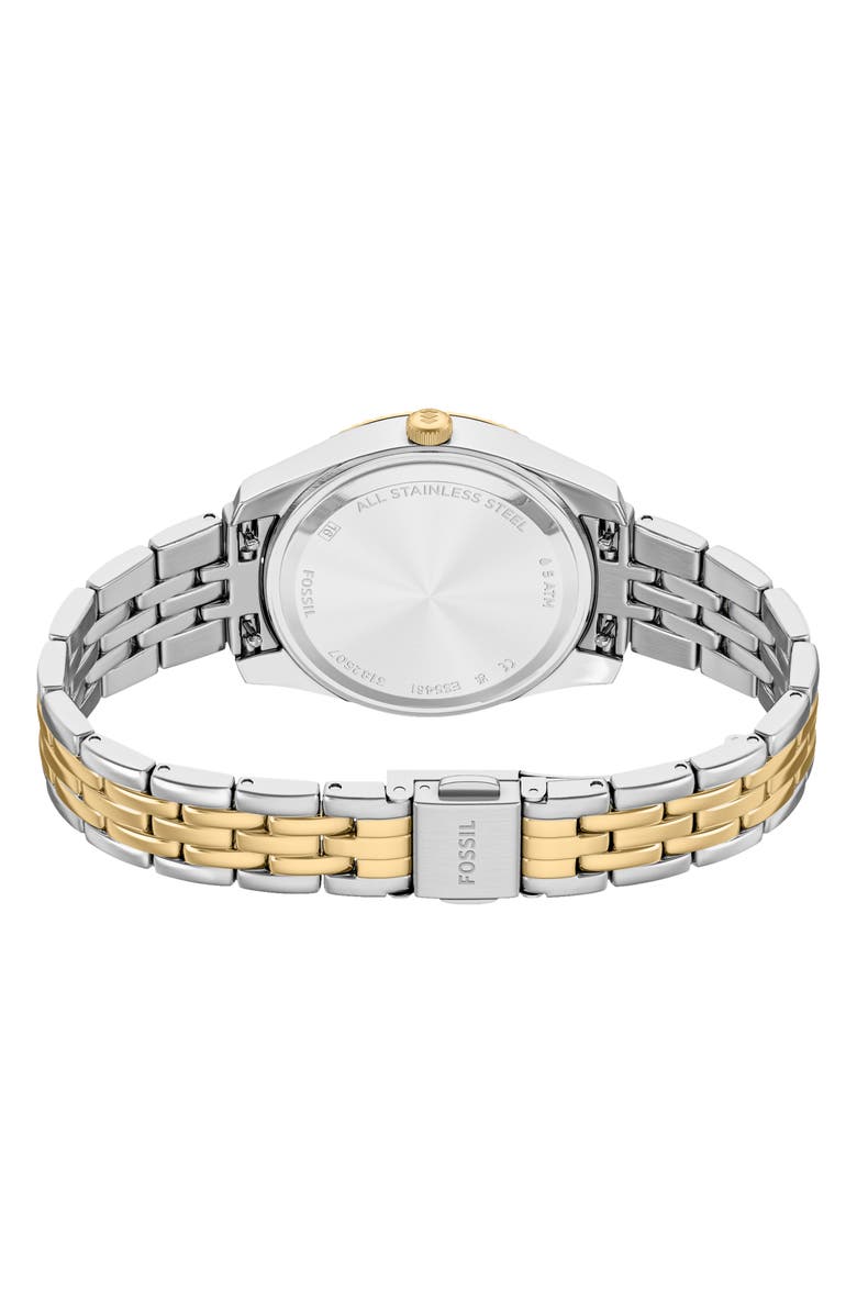 Fossil Scarlette Two-Tone Bracelet Watch, 32mm, Alternate, color,