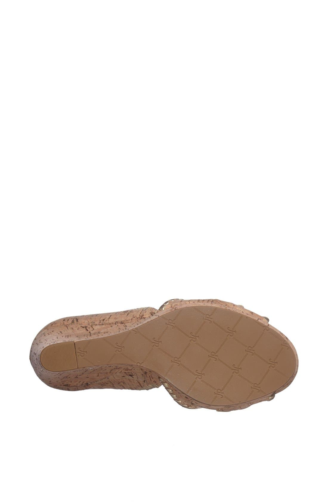 'Chrystie' Wedge Sandal, Alternate, color, CORK