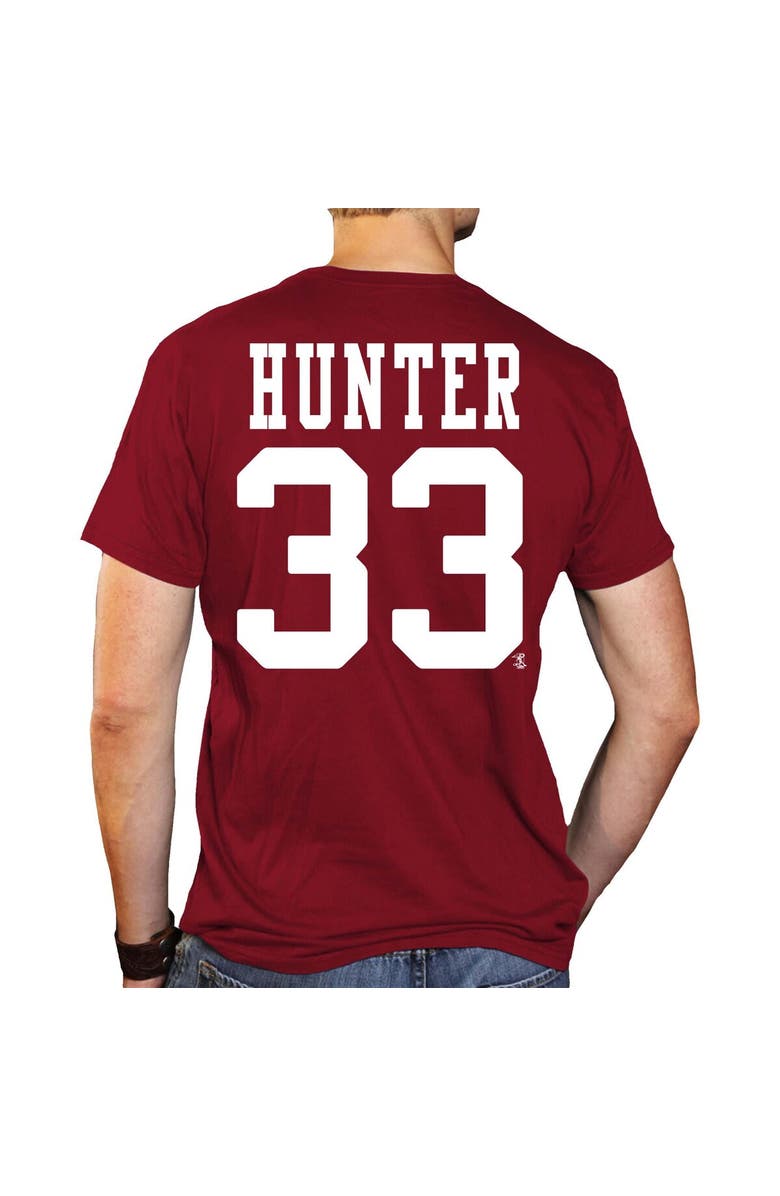Retro Brand Men's Original Retro Brand Tommy Hunter Crimson Alabama Crimson Tide Baseball Name & Number T-Shirt, Alternate, color,