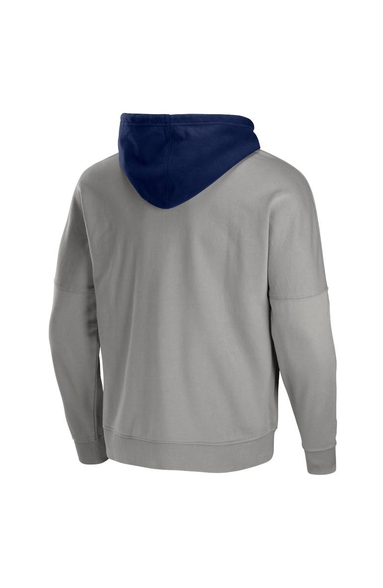 STAPLE Men's NFL x Staple Gray Dallas Cowboys Throwback Vintage Wash Pullover Hoodie, Alternate, color,