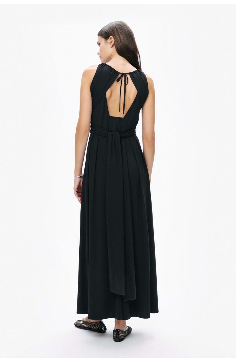 Nocturne Maxi Dress with Belt Ties, Alternate, color, 