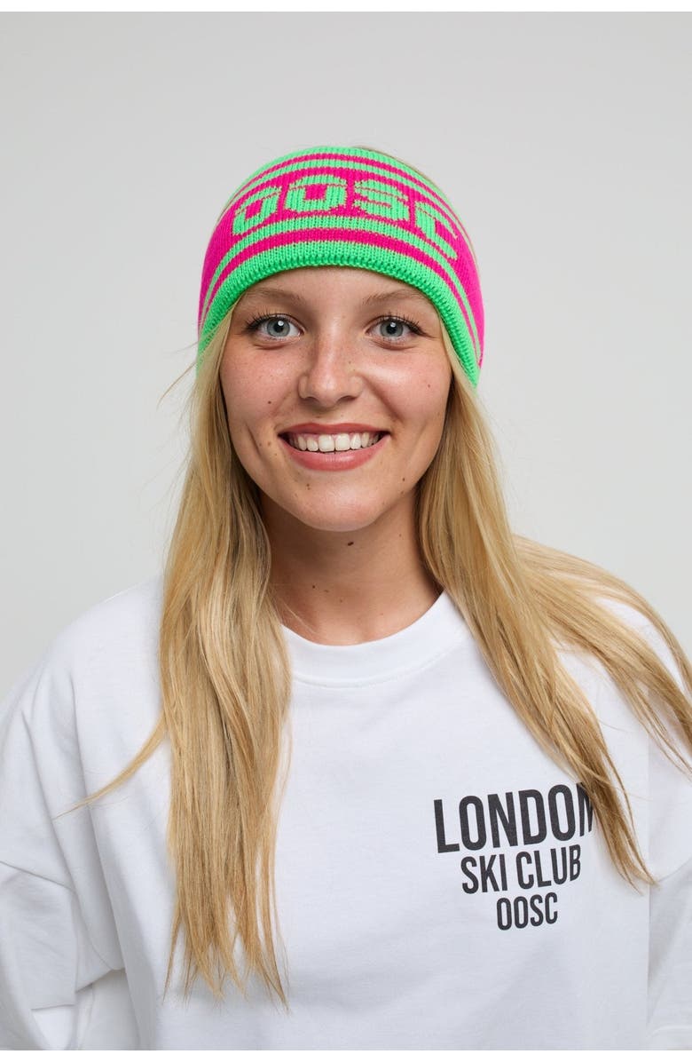 OOSC Après Headband - Green and Pink, Main, color, Green And Pink