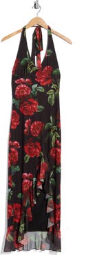 Madden Girl Halter High Low Maxi Dress