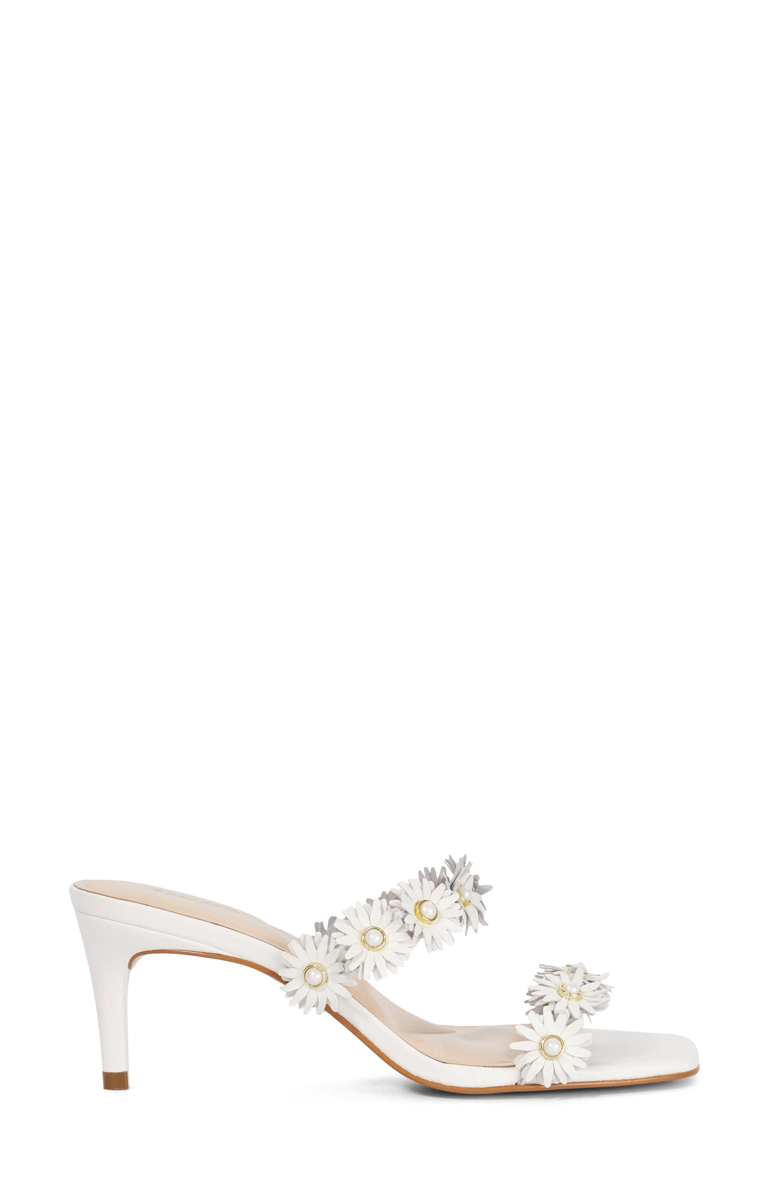 Dune London Maltas Kitten Heel Slide Sandal, Alternate, color, White