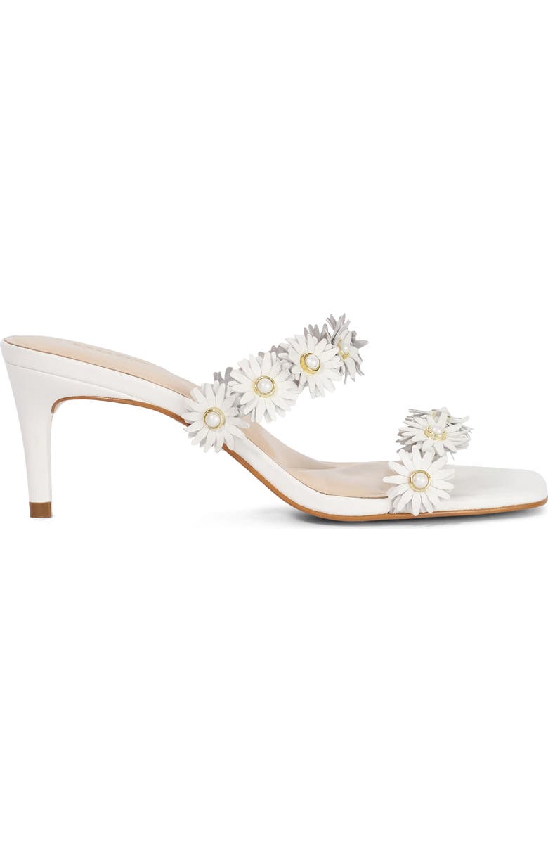 Dune London Maltas Kitten Heel Slide Sandal, Alternate, color, White