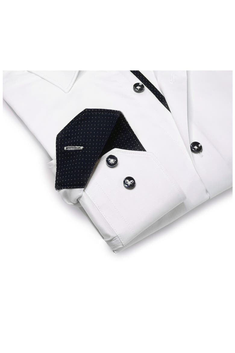 Stretch Cotton Shirt, Alternate, color, WHITE