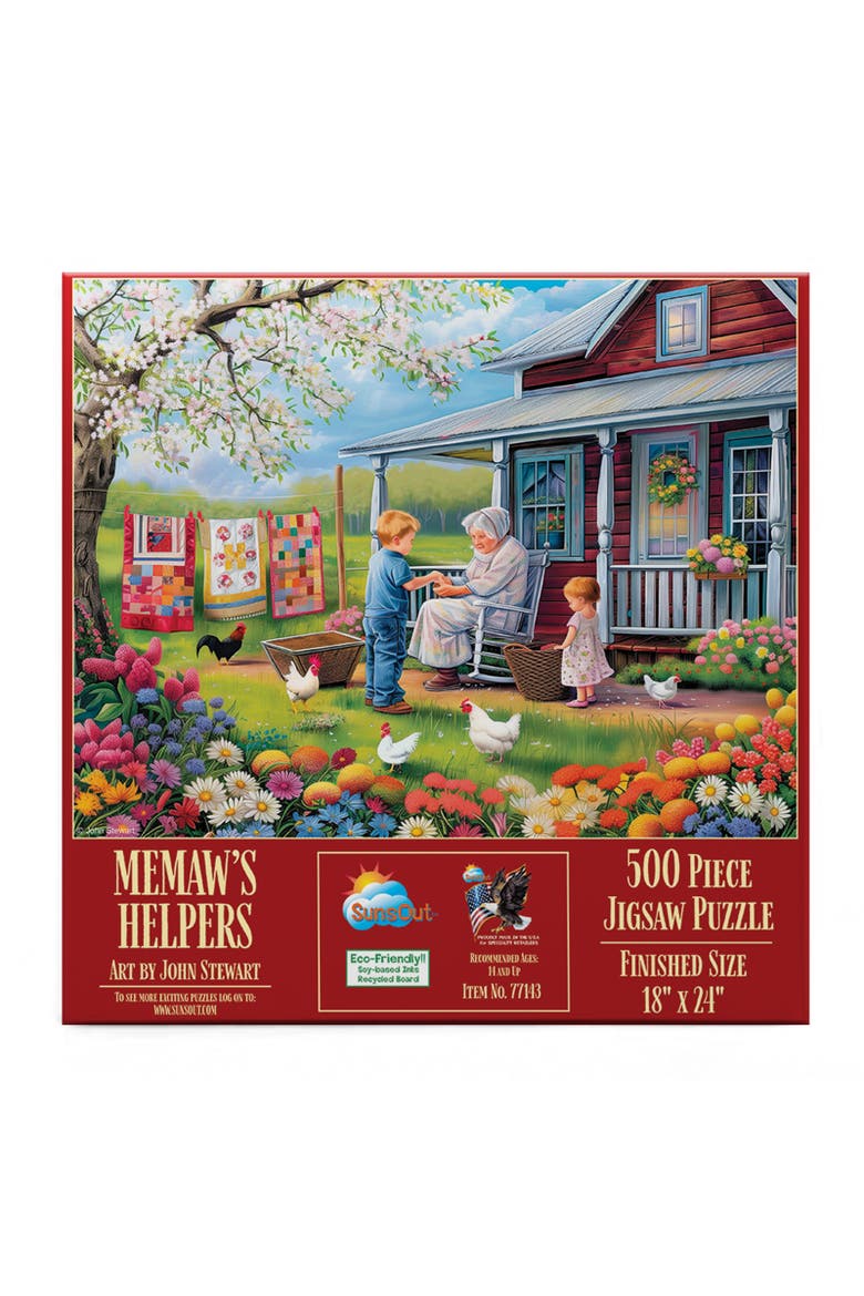 Memaws Helpers 500 piece Jigsaw Puzzle for Adults, Alternate, color, Multicolor