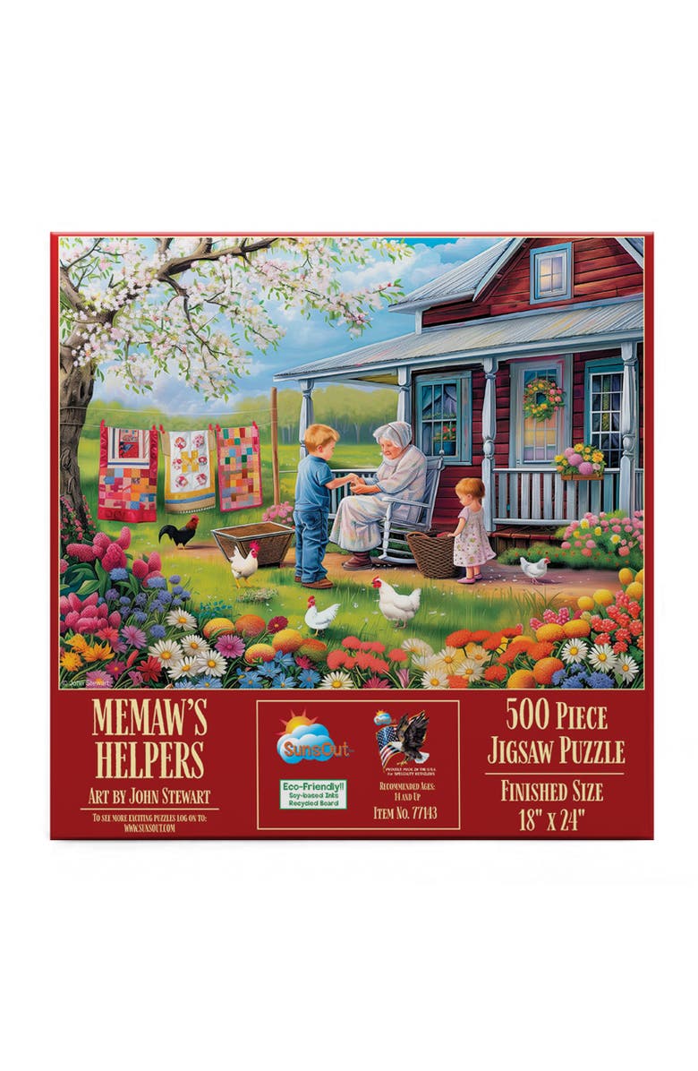 Sunsout Memaws Helpers 500 piece Jigsaw Puzzle for Adults, Alternate, color, Multicolor