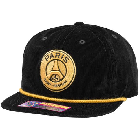 Men's Black Paris Saint-Germain Snow Beach Adjustable Hat