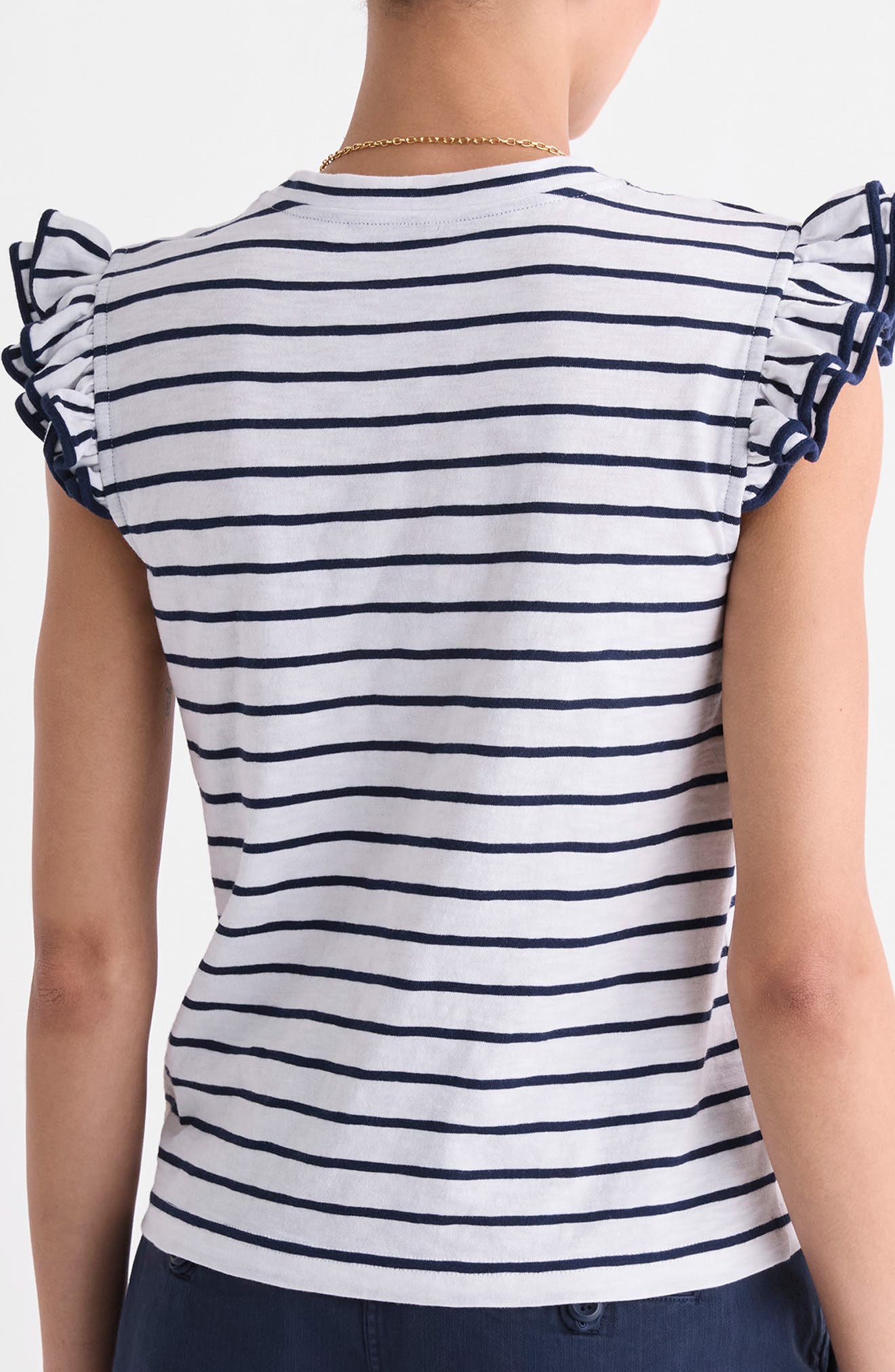 Flutter Stripe Knit Top - image 2