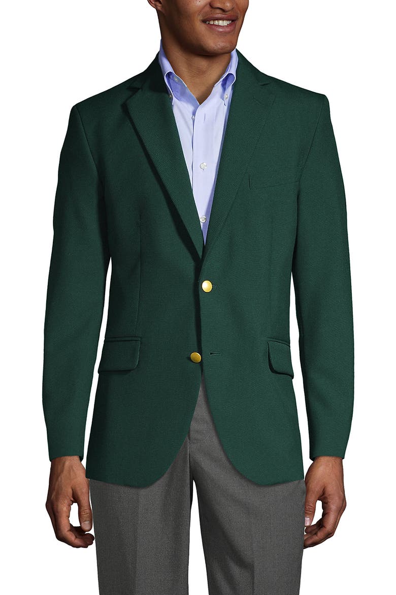 School Uniform  Hopsack Blazer, Main, color, Evergreen
