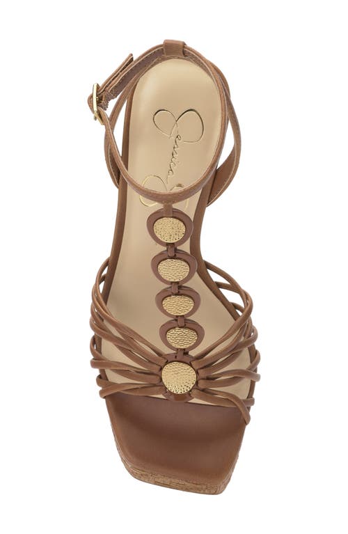 Jessica Simpson Colero Ankle Strap Platform Sandal In Western Tan