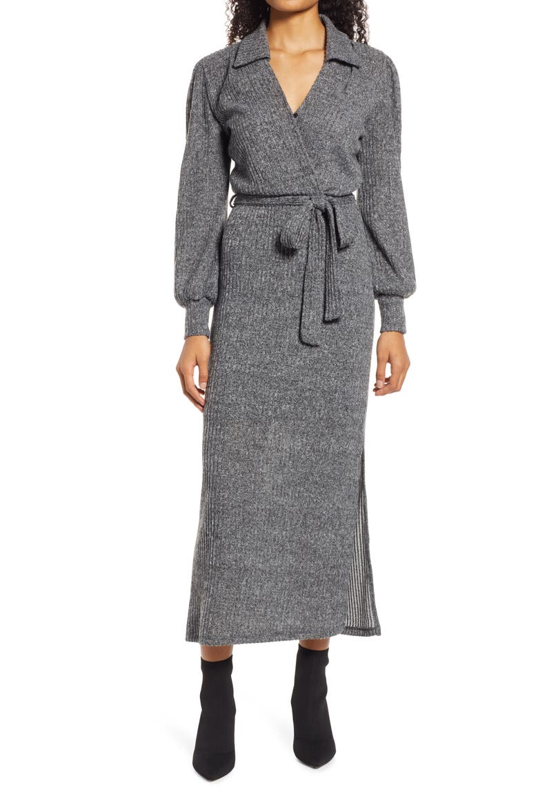 Johnny Sweater Dress, Main, color, H. GREY