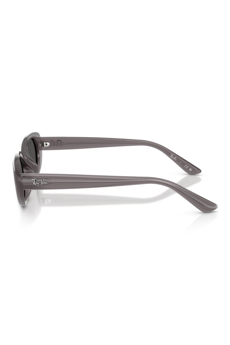 53mm Pillow Sunglasses, Alternate, color, TRANSPARENT DARK GREY