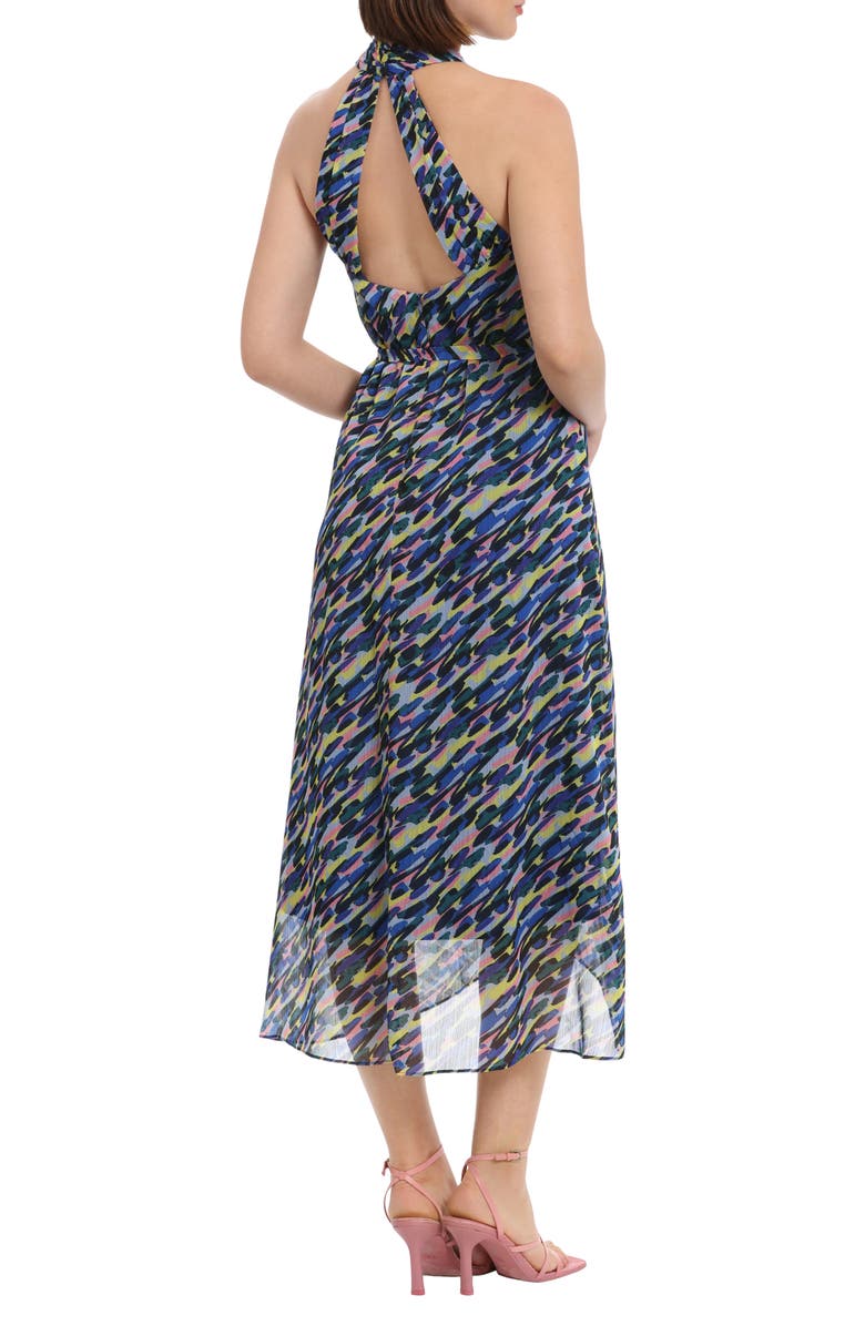donna morgan halter dress Anthropologie Donna Morgan Alana flowered halter maxi gown size 2 (no Sash)