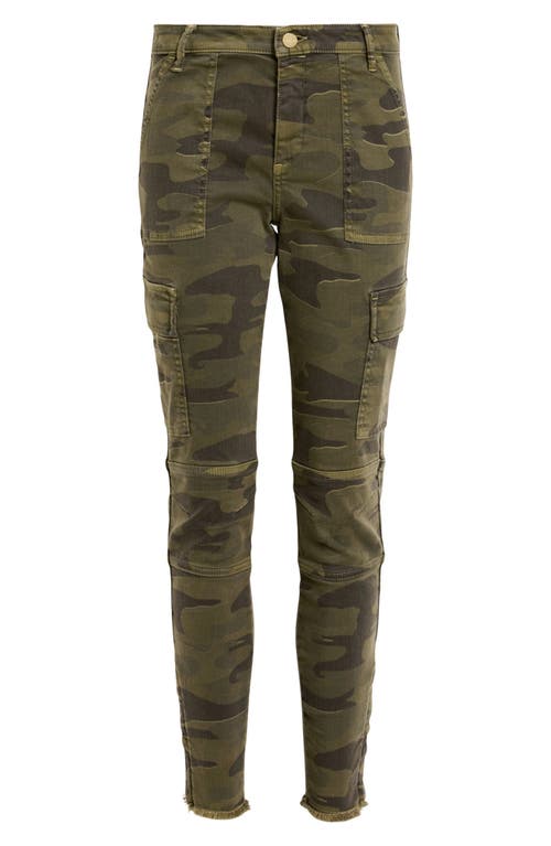 Allsaints Duran Skinny Camo Cargo Pants In Camo Green
