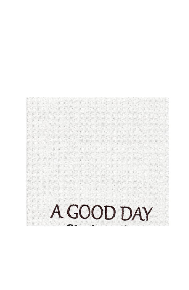 C&F Home "Good Day Starts With Coffee" Waffle Weave Dishtowel, Alternate, color, Red