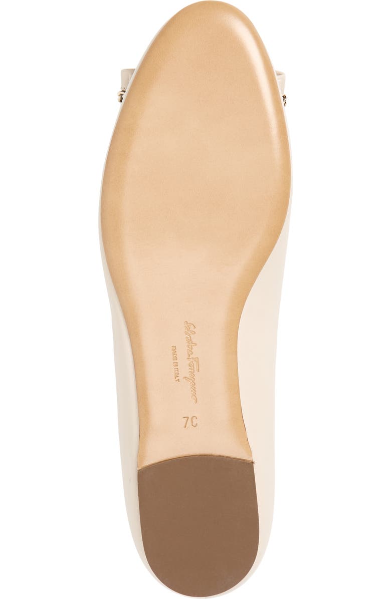 FERRAGAMO Salvatore Ferragamo Varina Lux Chain Bow Flat, Alternate, color,