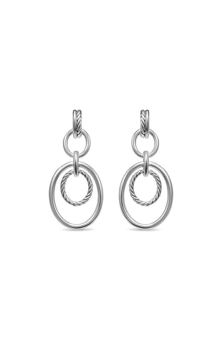 David Yurman DY Mercer<sup>®</sup> Mobile Drop Earrings in Sterling Silver, 65.7mm, Main, color, Diamond