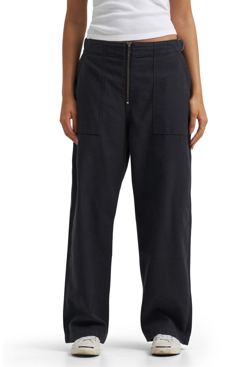 Loose Utility Pants, Main, color, WASHED BLACK