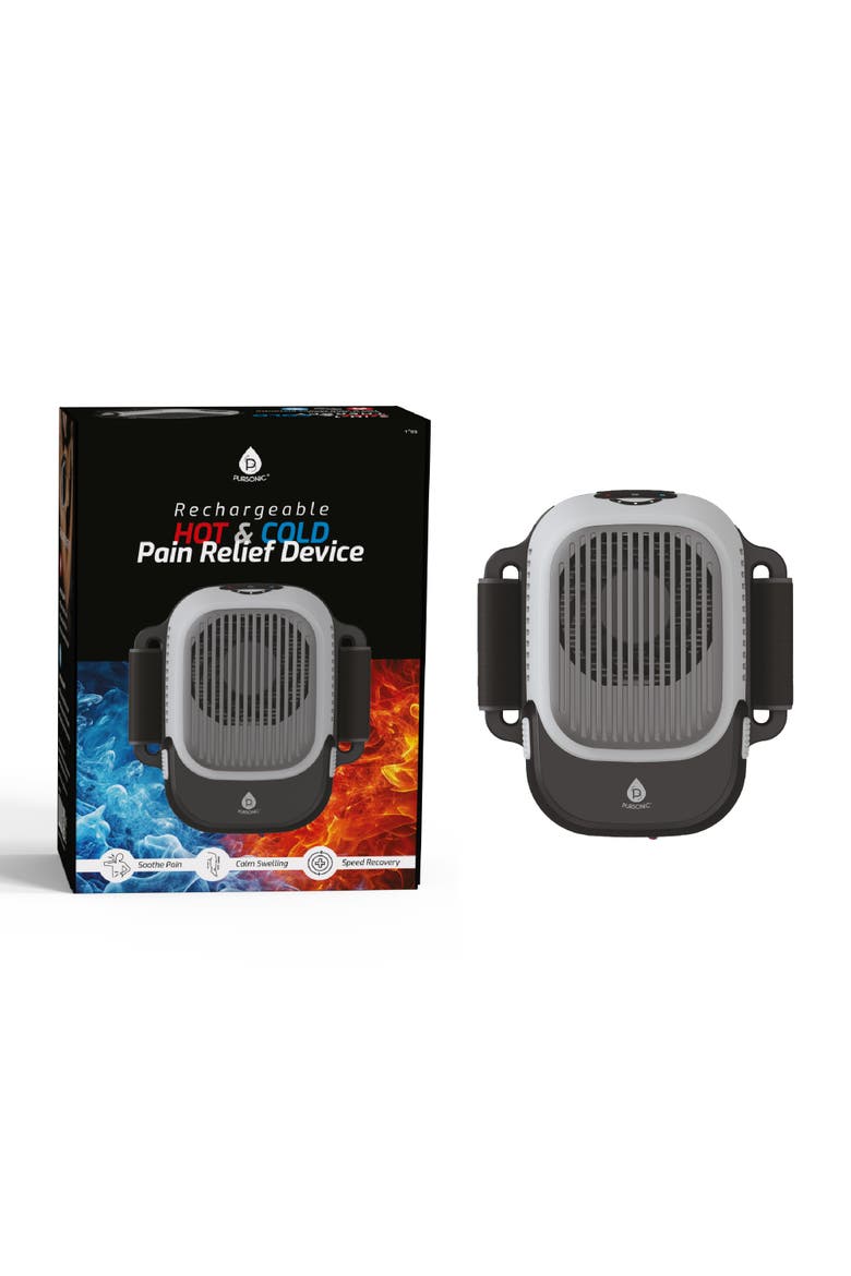 2-in-1 Hot & Cold Therapy Massager, Main, color, Black
