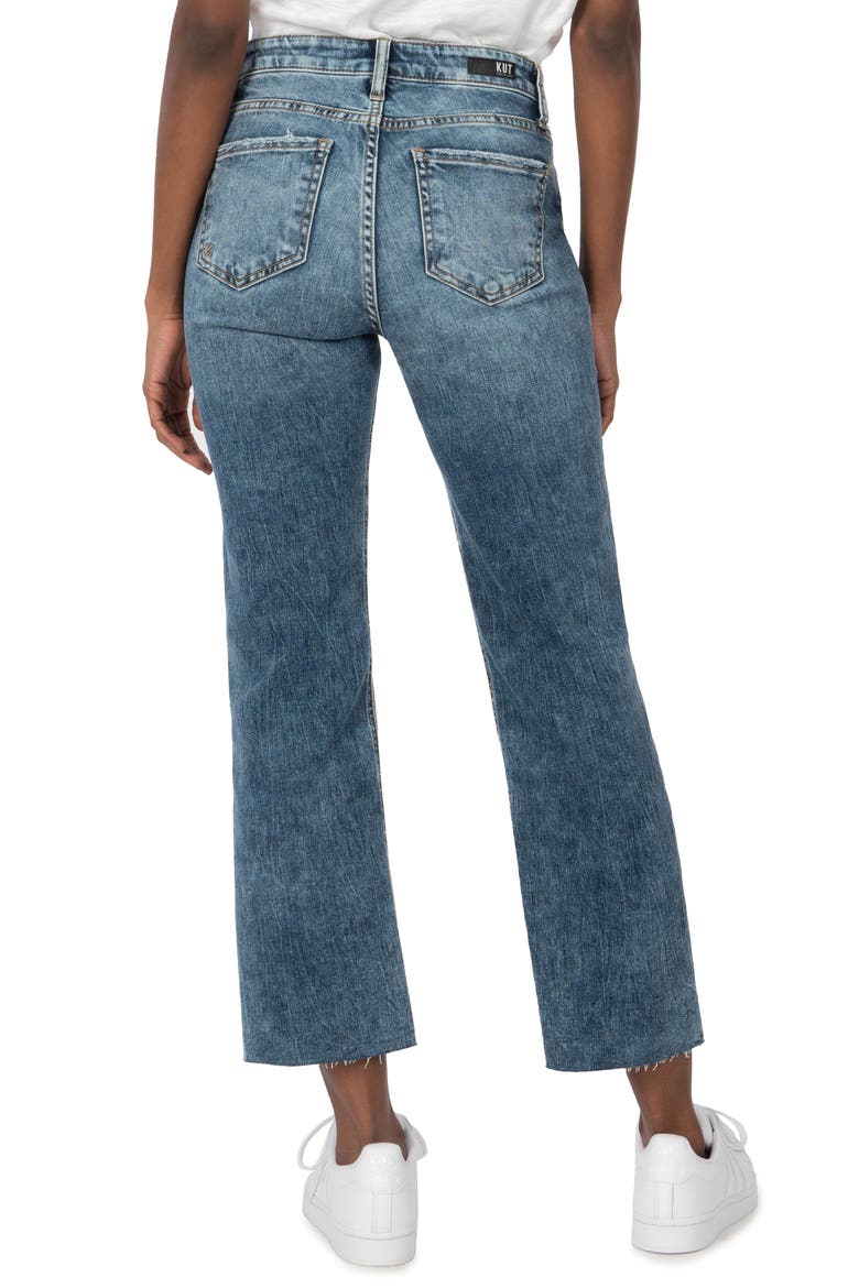KUT from the Kloth Kelsey High Waist Ankle Flare Jeans, Alternate, color, INVITATION