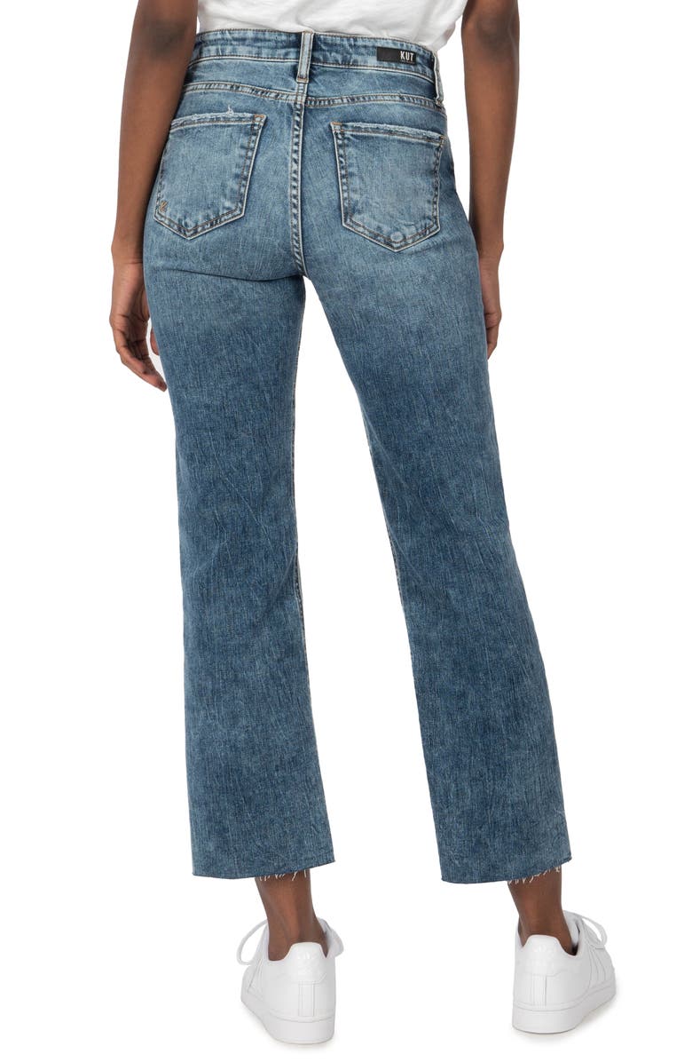 SWAT FAME KUT from the Kloth Kelsey High Waist Ankle Flare Jeans, Alternate, color, 