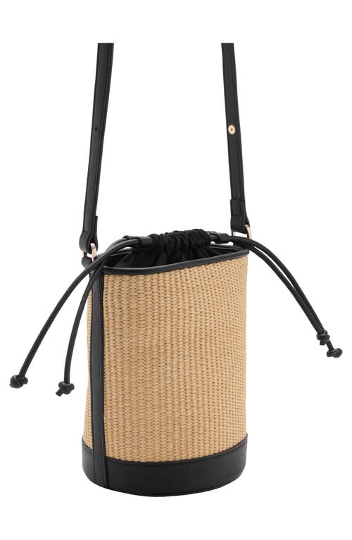 Mango Small Raffia Bucket Bag