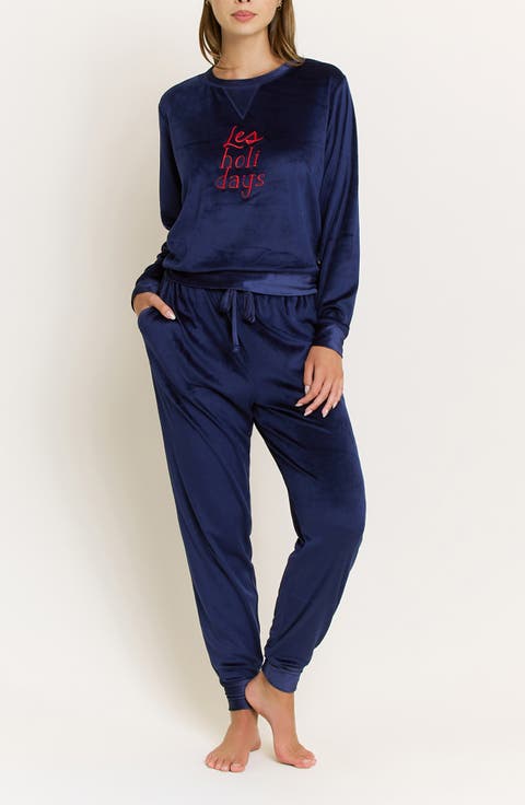 Simply Cozy Velour Pajamas