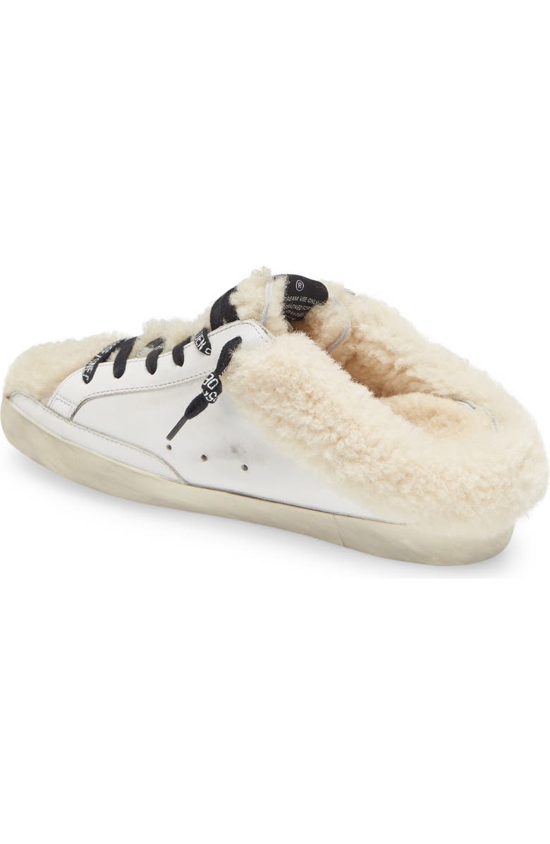 Golden Goose Genuine Shearling Trim Mule, Alternate, color,