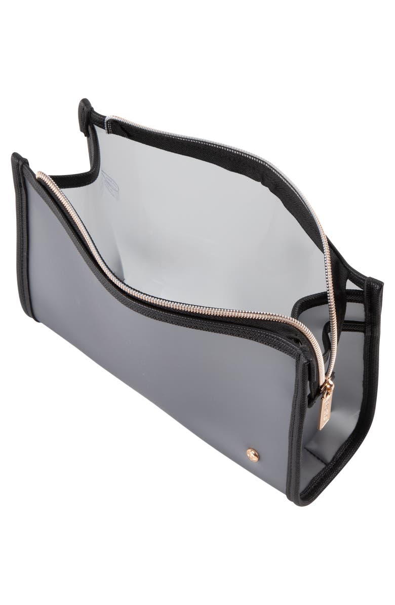 Stephanie Johnson Medium Zip Cosmetic, Alternate, color, Black