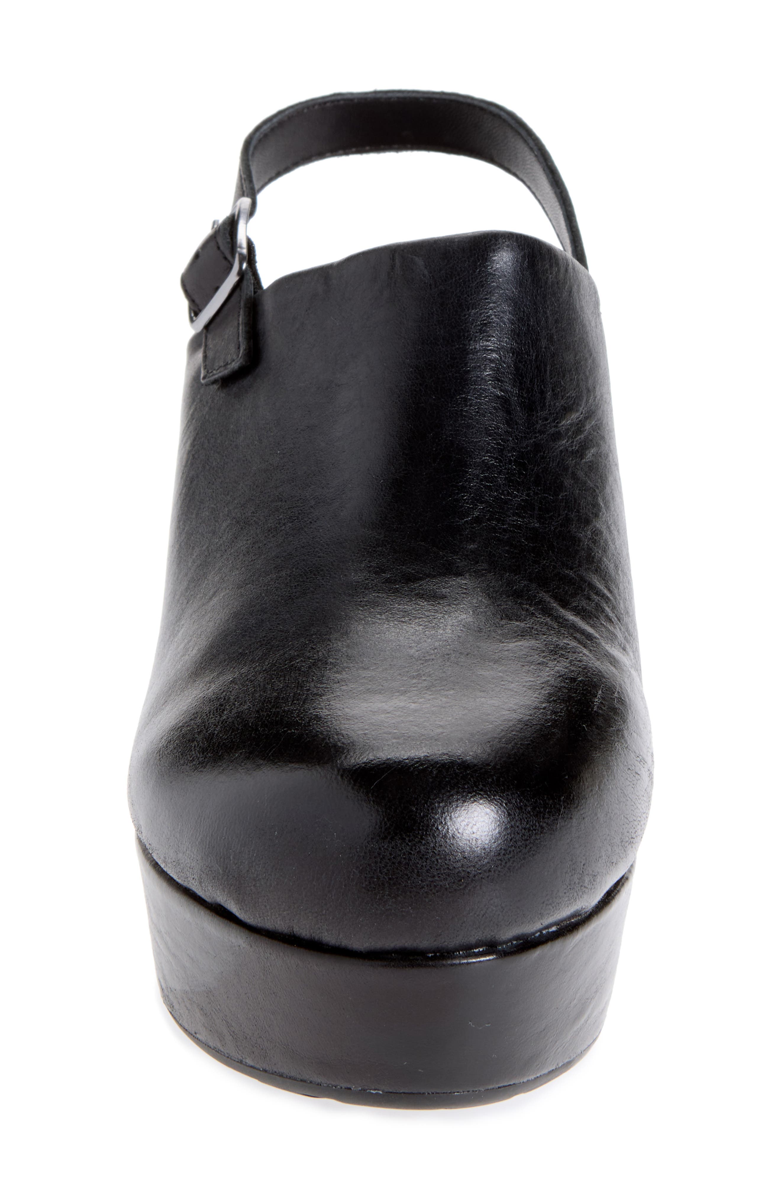Gana Slingback Platform Mule, Alternate, color, BLACK LEATHER