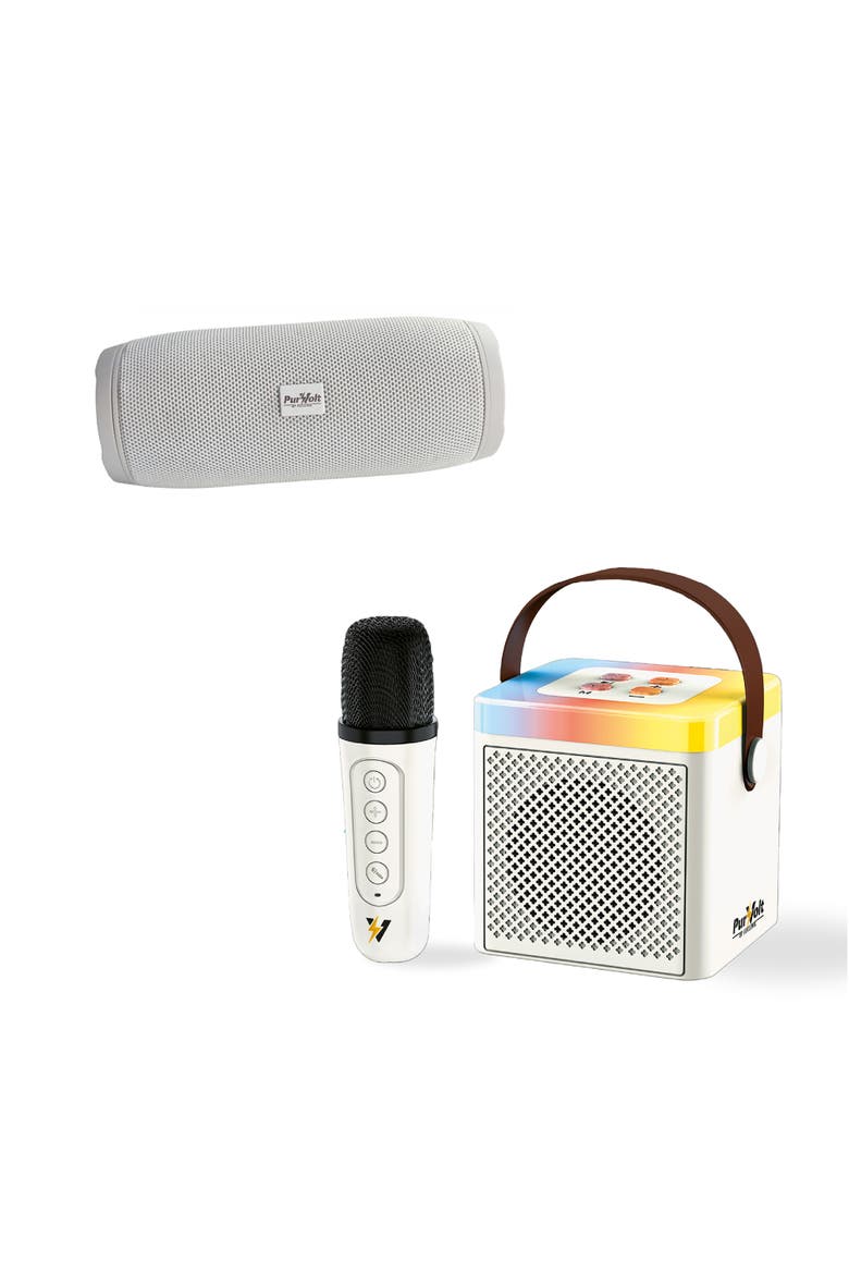 Portable Karaoke Set & Wireless Speaker - The Power Player, Main, color, White