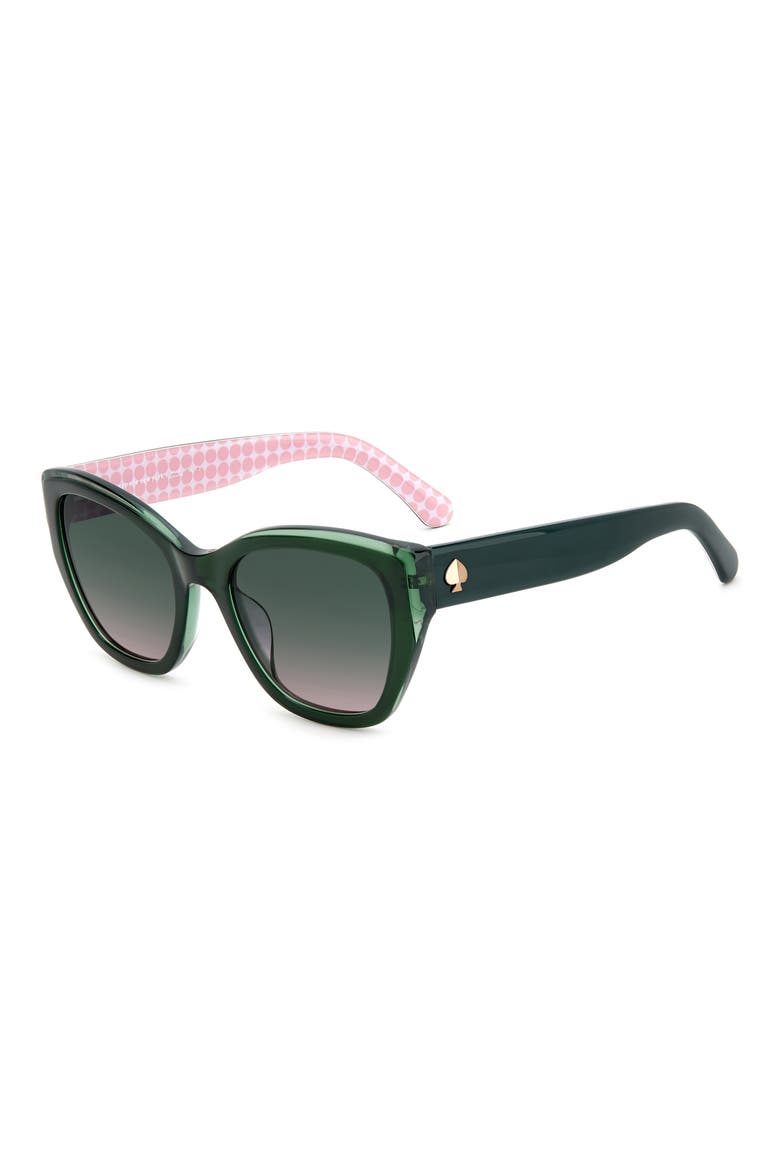 yolanda 51mm polarized gradient cat eye sunglasses, Alternate, color, 01ED-JP