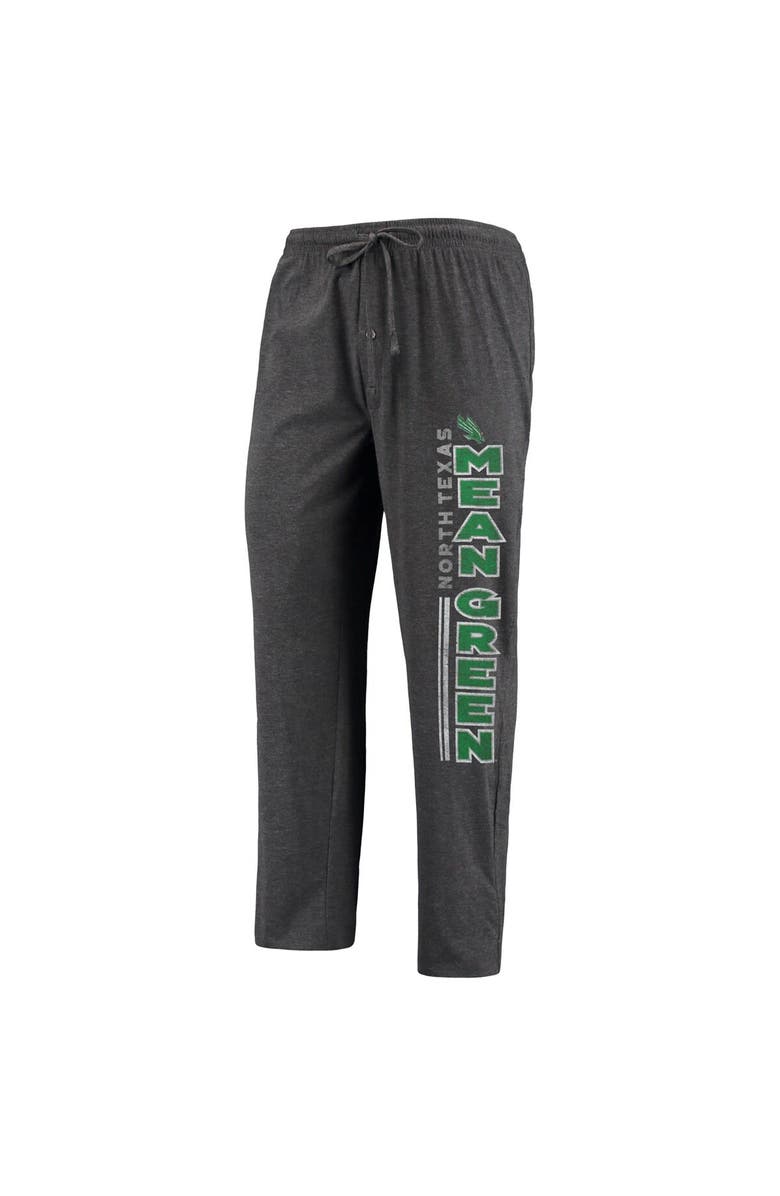 CONCEPTS SPORT Men's Concepts Sport Heathered Charcoal/Kelly Green North Texas Mean Green Meter T-Shirt & Pants Sleep Set, Alternate, color, Heather Charcoal