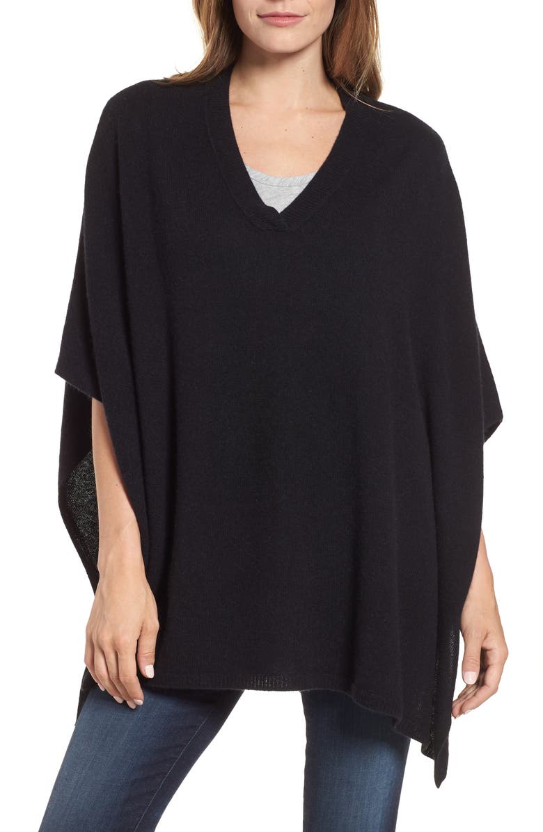 Halogen<sup>®</sup> Cashmere Poncho, Main, color,