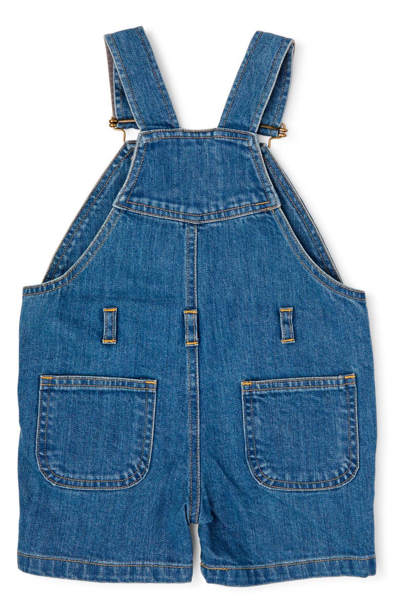 DOTTY DUNGAREES Kids' Stonewash Stretch Cotton Denim Shortalls, Alternate, color, 