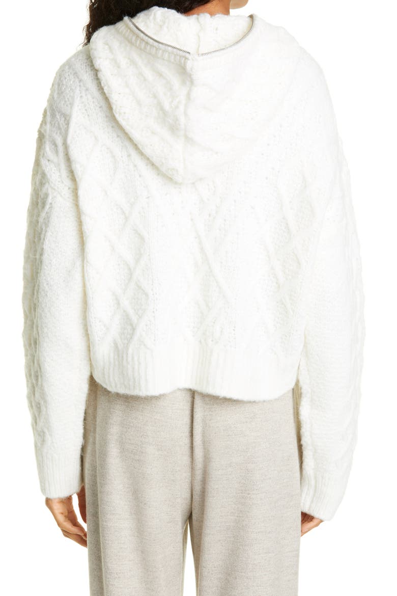 Cecelia Zip Hoodie, Alternate, color, WHT