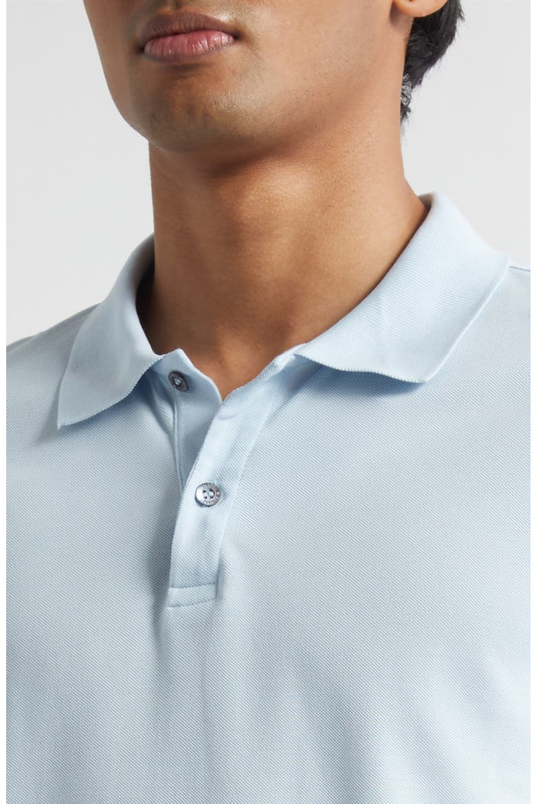 Cotton Piqué Polo, Alternate, color, FROST BLUE