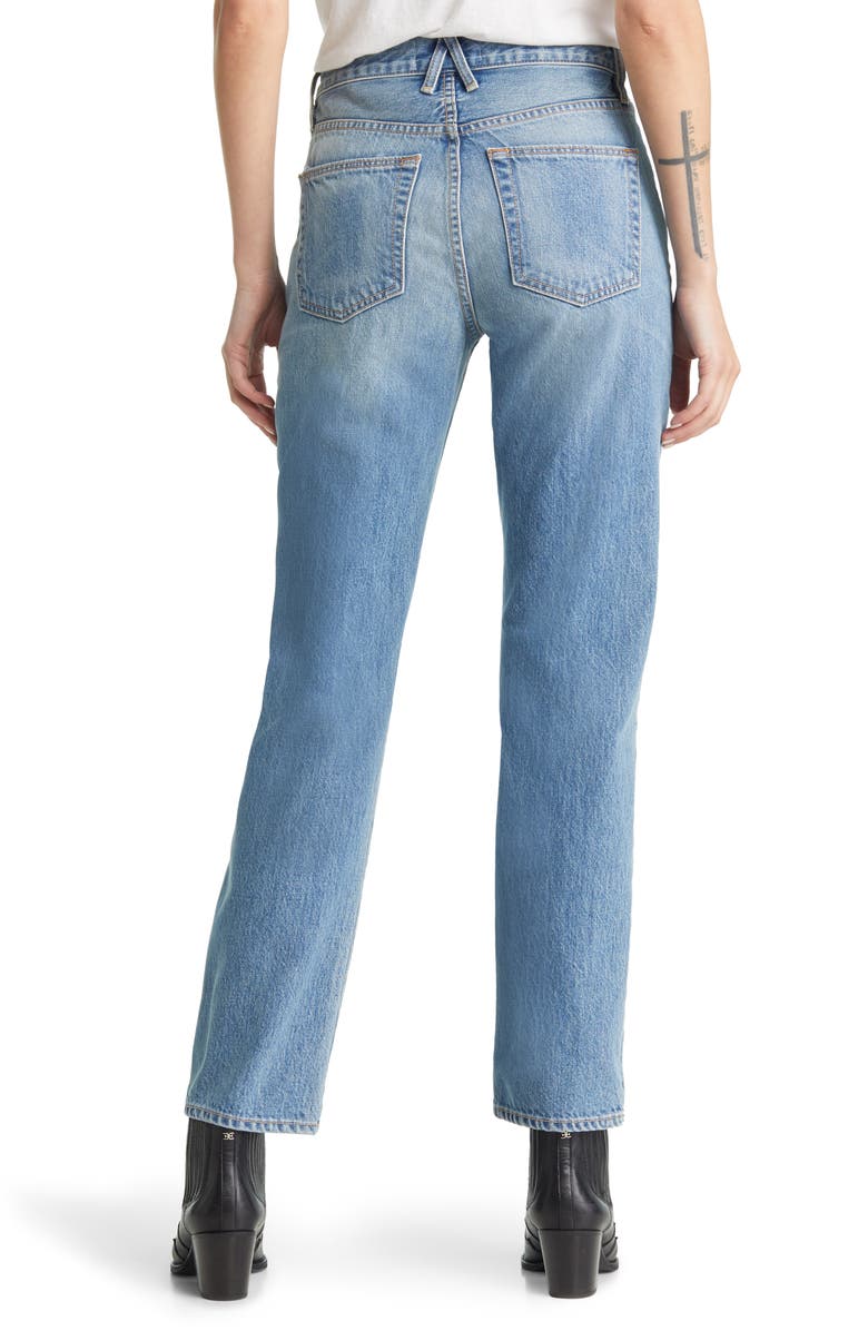 SLVRLAKE Stella High Waist Slim Straight Leg Jeans, Alternate, color,