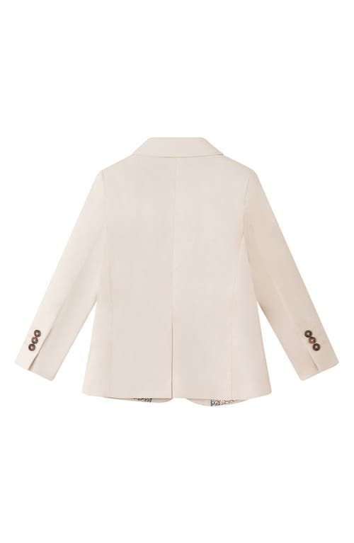 Andy & Evan Kids' Cotton Blend Suit In Sand