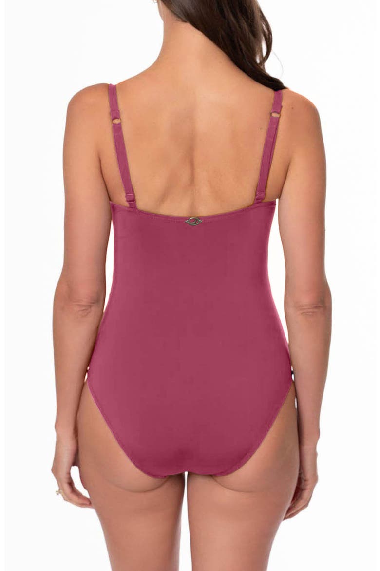 Donna One-Piece Swimsuit, Alternate, color, MULBERRY