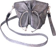 Carlos Falchi Mini Butterfly Leather Bag