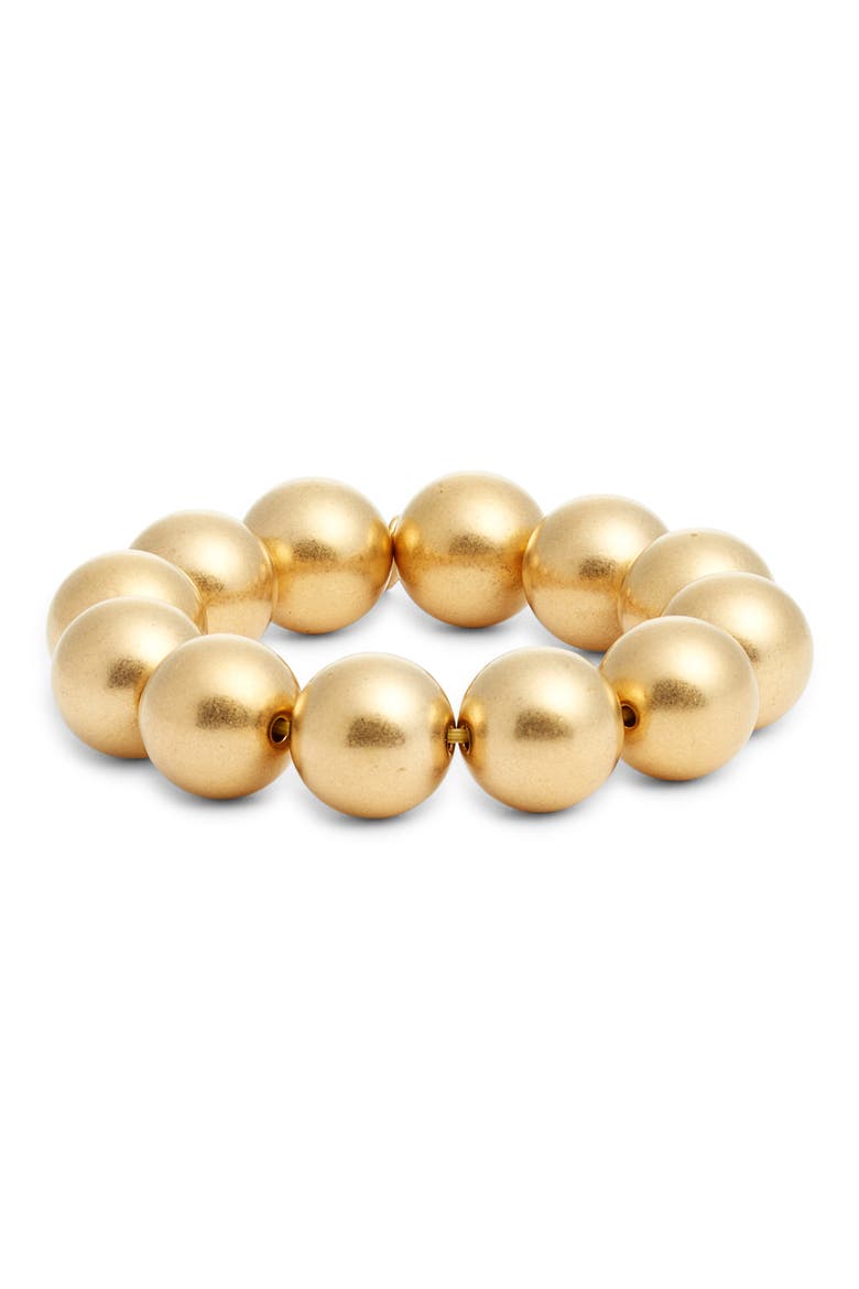Ball Stretch Bracelet, Main, color, GOLD